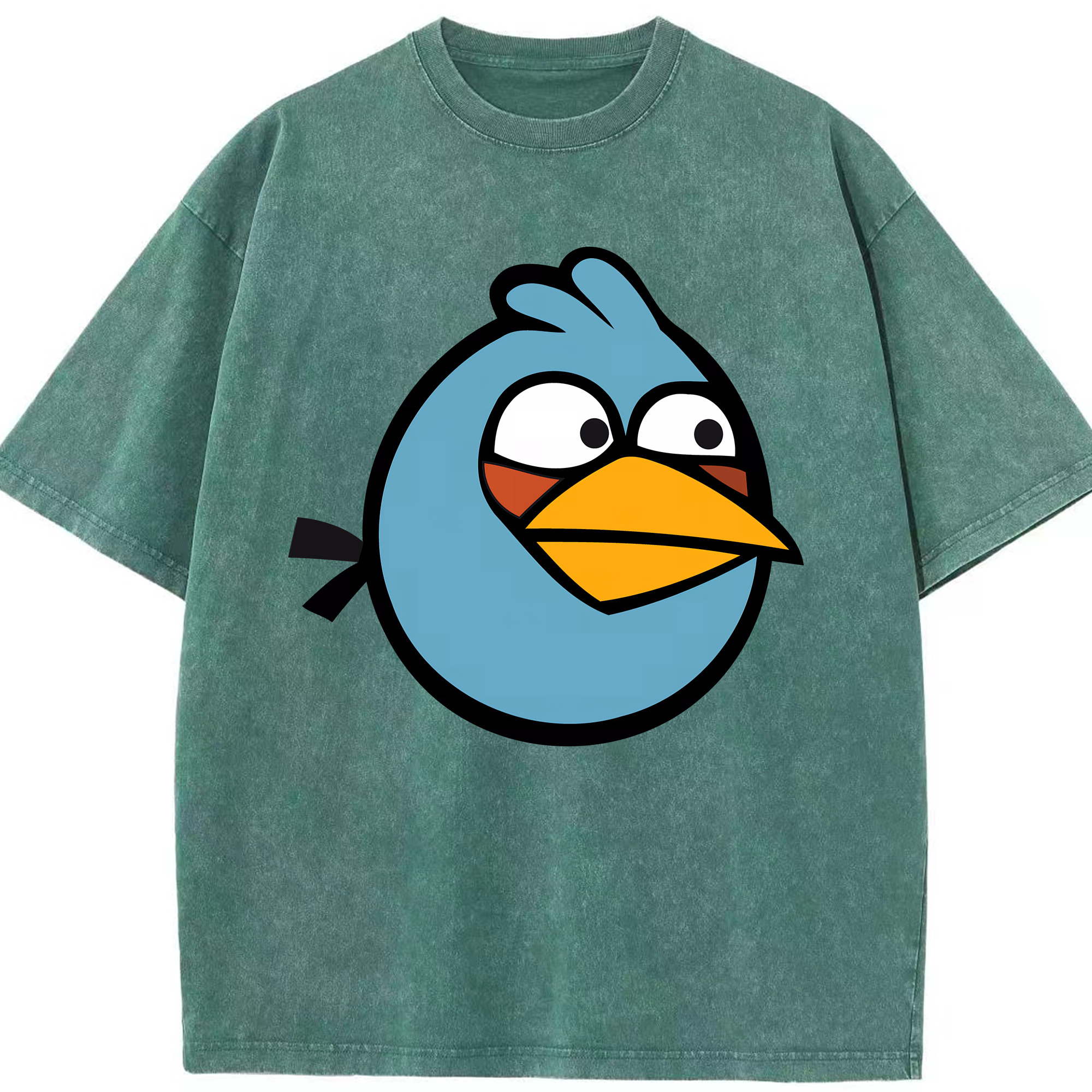 （画像用） Angry Birds アングリーバード 綿100% ヴィンテージ風 半袖Tシャツ（フロントプリント）
